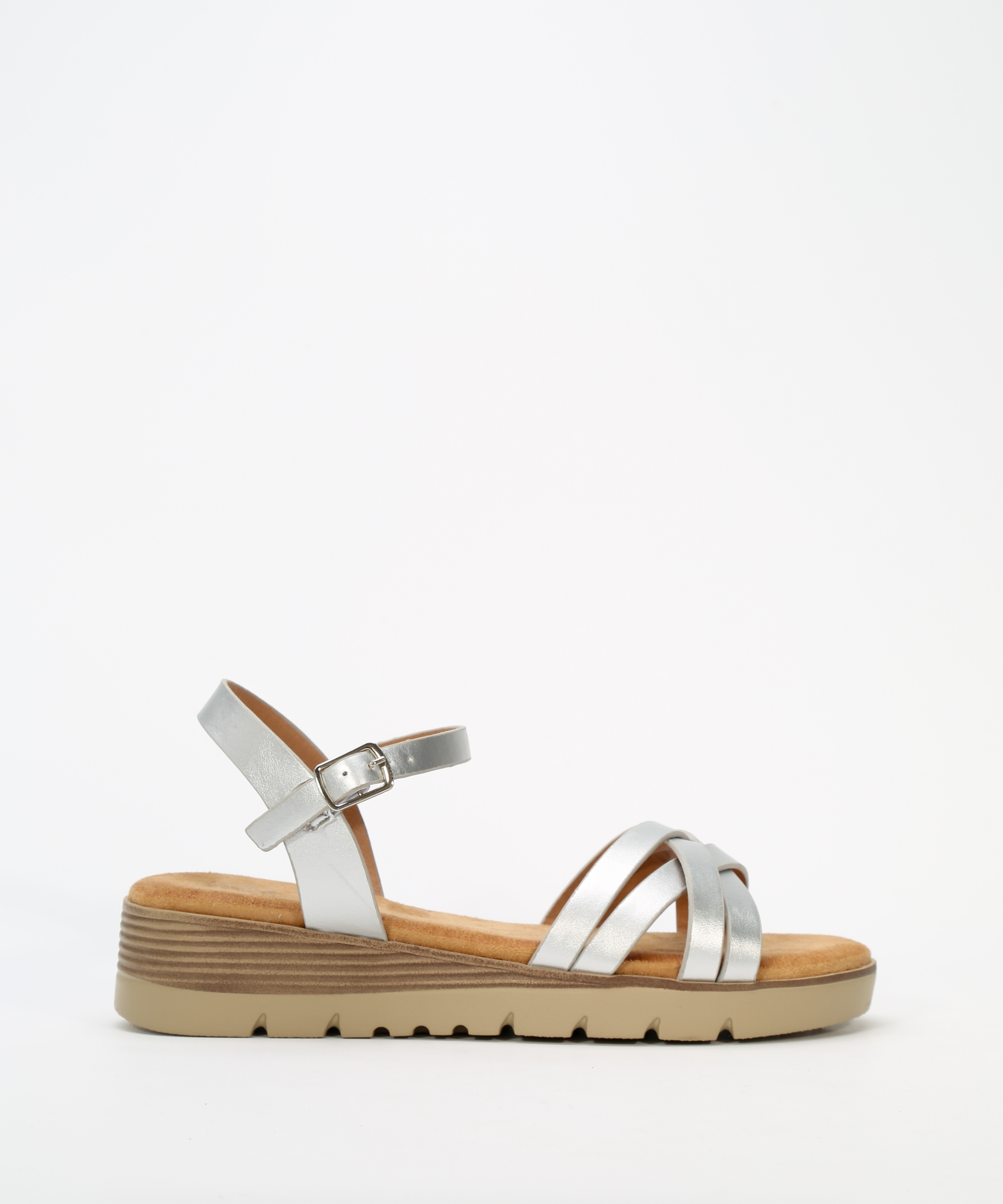 Sandalias planas tiras entrelazadas  image number null